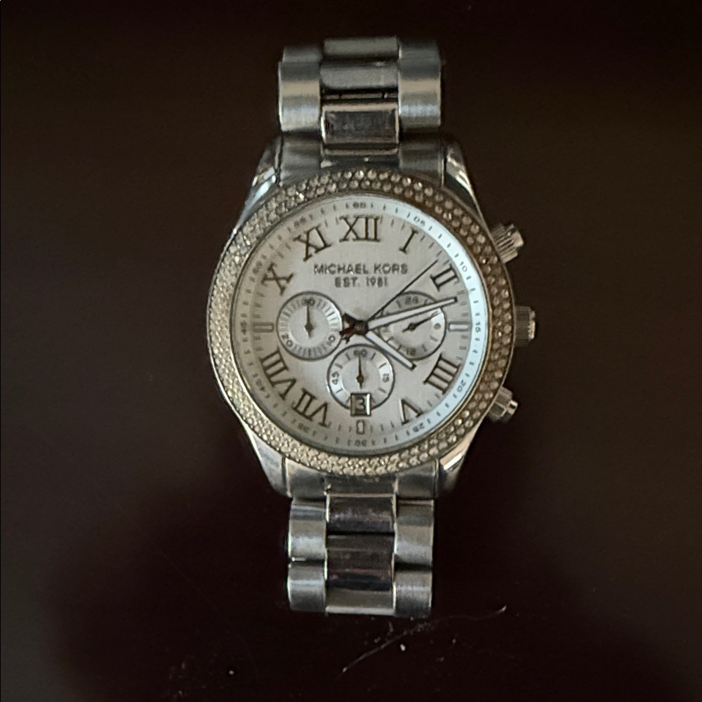 Michael Kors Silver Chronograph Watch
